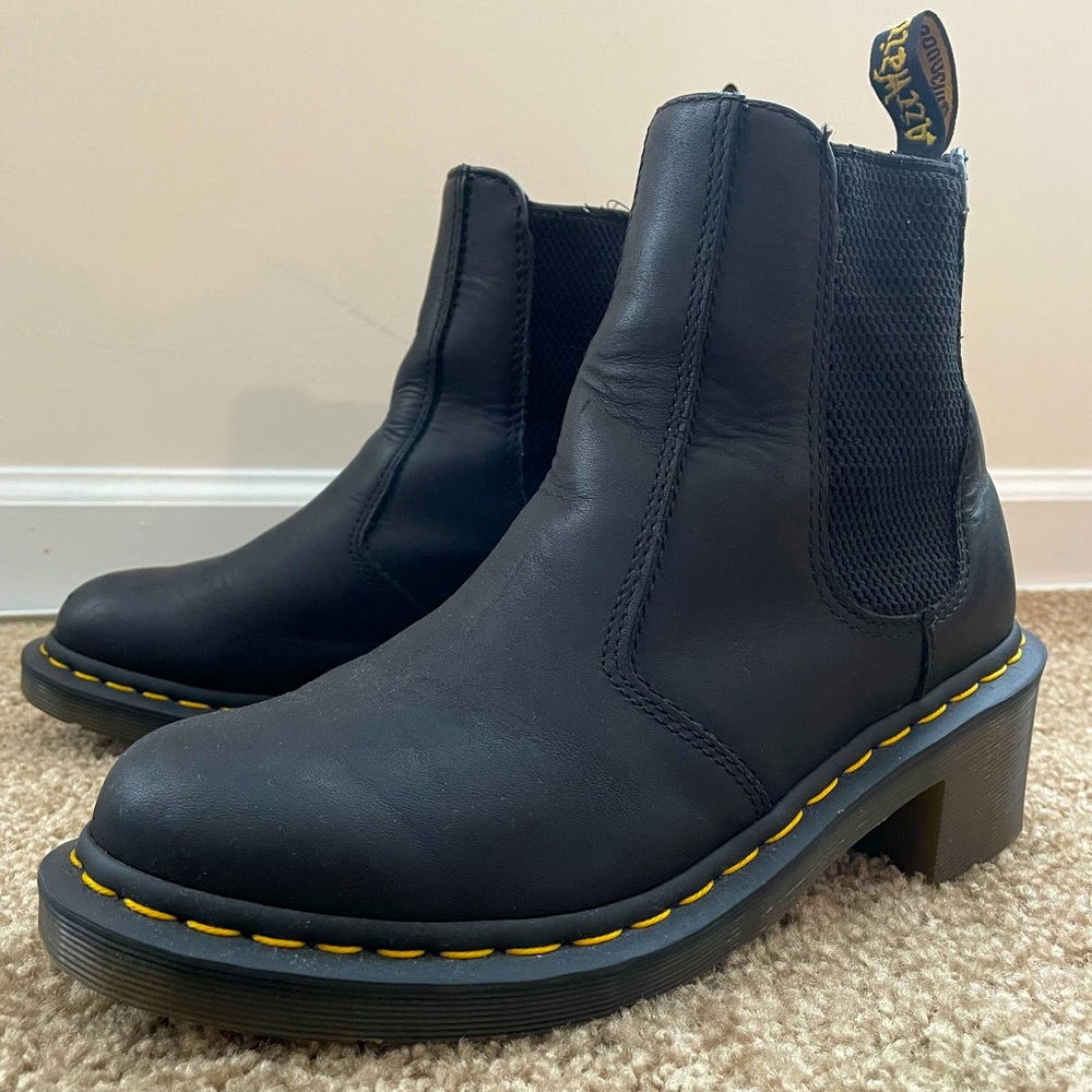 Dr. Martens women’s leather heeled boots
